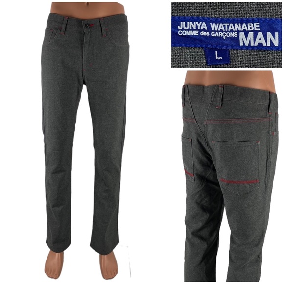 JUNYA WATANABE MAN COMME des GARCONS Men XL Pants Gray Bootcut Japan 36 X 31 EUC